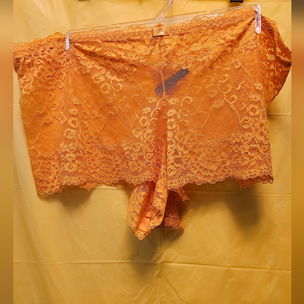BLACK FUCHSIA woman's panties hipster peach 3X